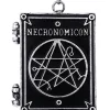 Restyle Locket pendant, book shaped necklace, occult jewellery, crescent "NECRONOMICON BOOK"