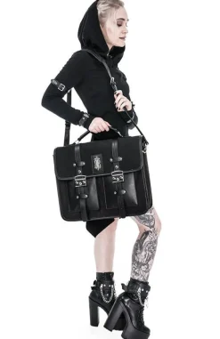 Restyle Long asymmetric Black Hecate Draped Hoodie