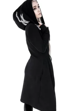 Restyle Long, gothic Into the Wild Hoodie with oversized hood and antlers