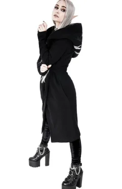 Restyle Long, gothic Into the Wild Hoodie with oversized hood and antlers