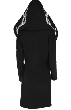 Restyle Long, gothic Into the Wild Hoodie with oversized hood and antlers