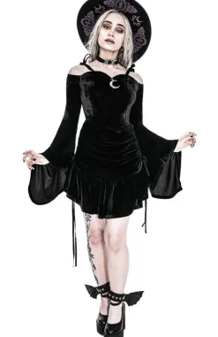 Restyle LUCRETIA DRESS draped heart neckline dress