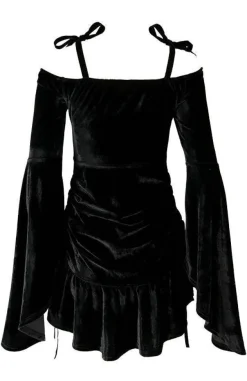 Restyle LUCRETIA DRESS draped heart neckline dress