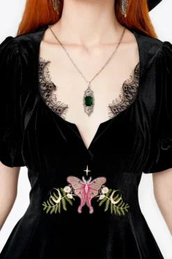 Restyle MIDNIGHT FLORA MINI DRESS