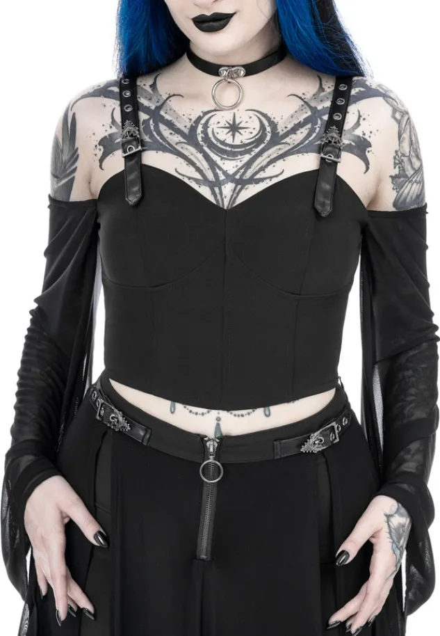 Restyle MIDNIGHT VEIL LONG SLEEVE TOP