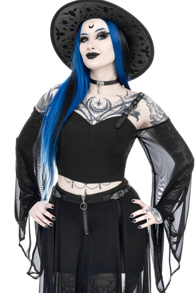 Restyle MIDNIGHT VEIL LONG SLEEVE TOP