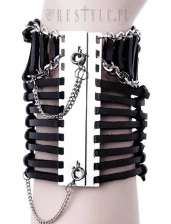 Restyle Modern bangle, Gothic cuff, modern goth "STRING BRACELET"