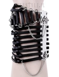 Restyle Modern bangle, Gothic cuff, modern goth 