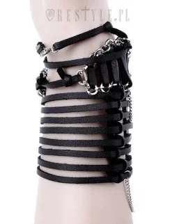Restyle Modern bangle, Gothic cuff, modern goth 