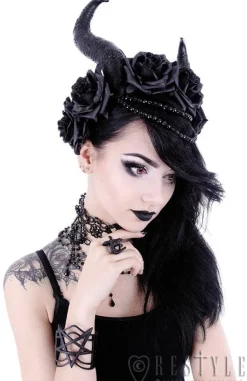 Restyle Modern bangle, Pentagram jewellery, gothic cuff 