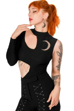 Restyle MOON ARMY BODYSUIT Asymmetric Blouse