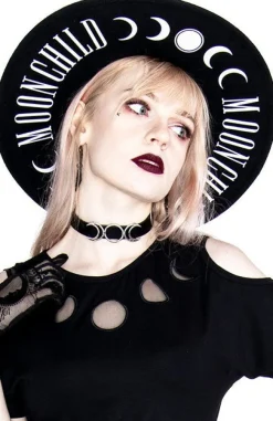 Restyle Moon Child Hat with wide brim, wool