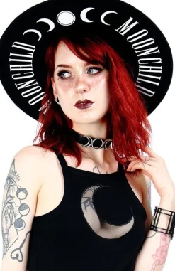 Restyle Moon Child Hat with wide brim, wool