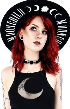 Restyle Moon Child Hat with wide brim, wool
