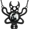 Restyle MOON EMBRACED NECKLACE BLACK