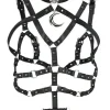 Restyle MOON HARNESS gothic body belt with a crescent