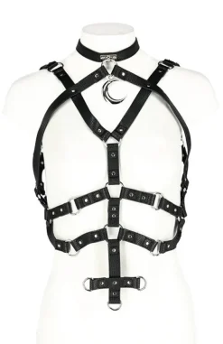 Restyle MOON HARNESS gothic body belt with a crescent
