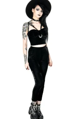 Restyle MOON HARNESS TOP, velvet moon, short blouse