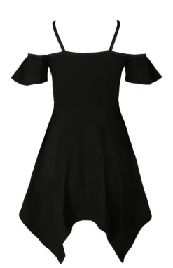 Restyle Moon Keyhole Tunic Black Jersey Dress