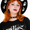 Restyle Moon Phases Hat with wide brim, wool