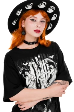 Restyle Moon Phases Hat with wide brim, wool