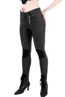 Restyle MORTEM LACE-UP TROUSER