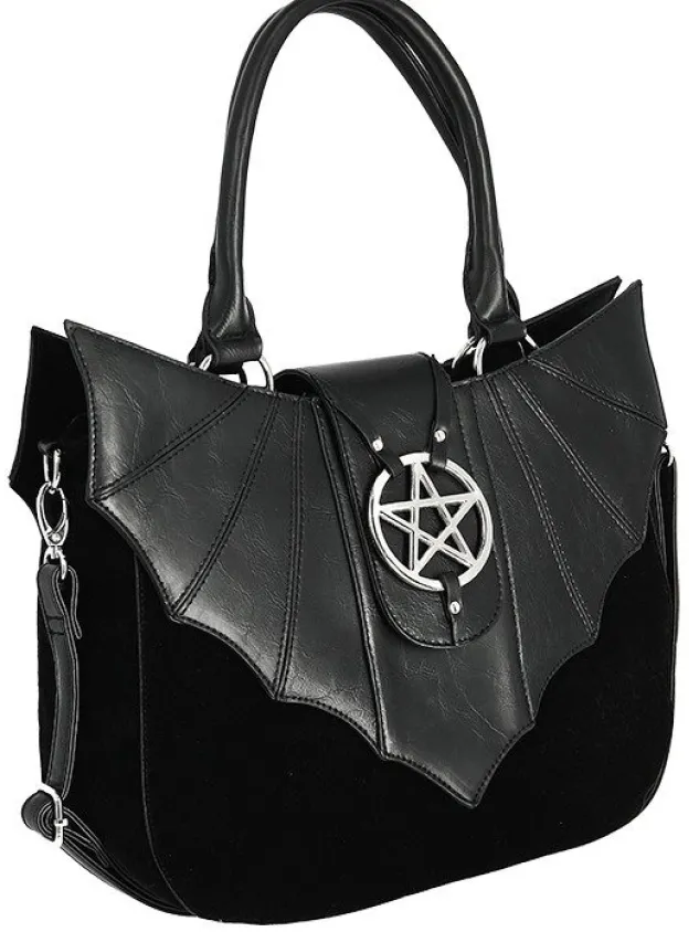 Restyle OMINOUS BAG bat purse with pentagram