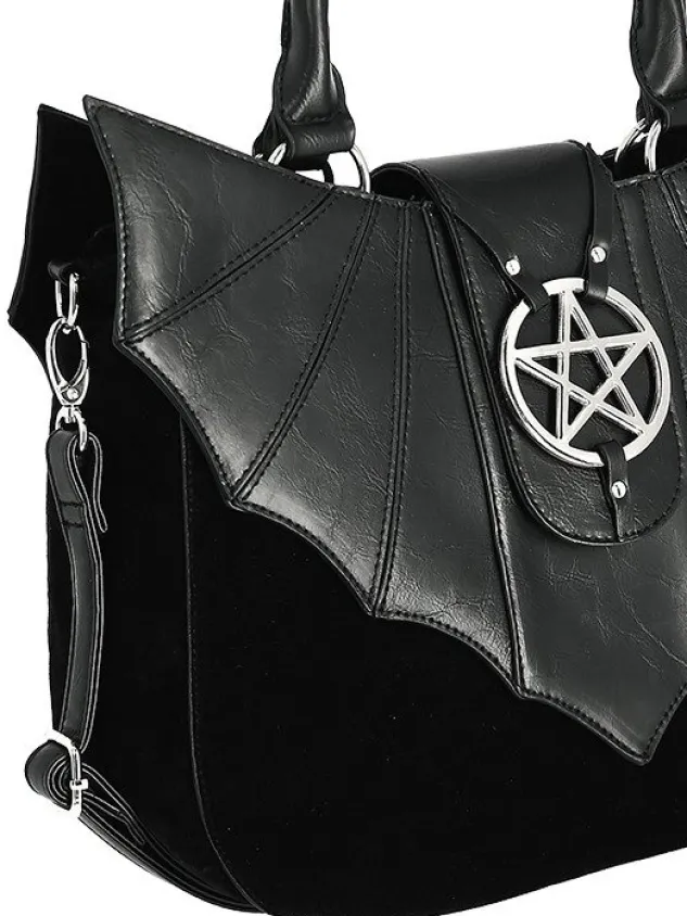 Restyle OMINOUS BAG bat purse with pentagram