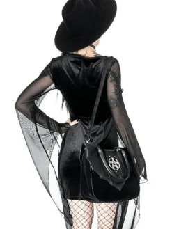 Restyle OMINOUS BAG bat purse with pentagram