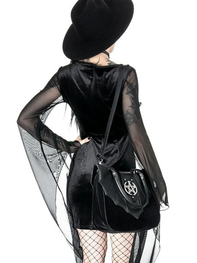 Restyle OMINOUS BAG bat purse with pentagram
