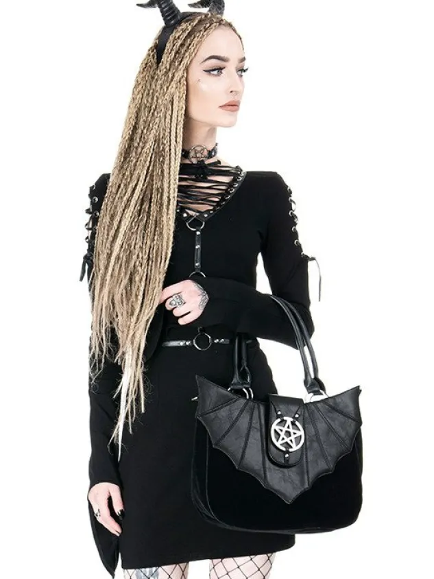 Restyle OMINOUS BAG bat purse with pentagram