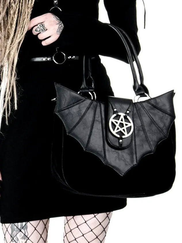 Restyle OMINOUS BAG bat purse with pentagram