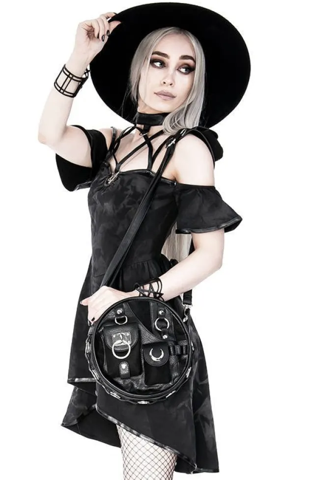 Restyle Pentagram Choker Tunic Gothic Dress with harness