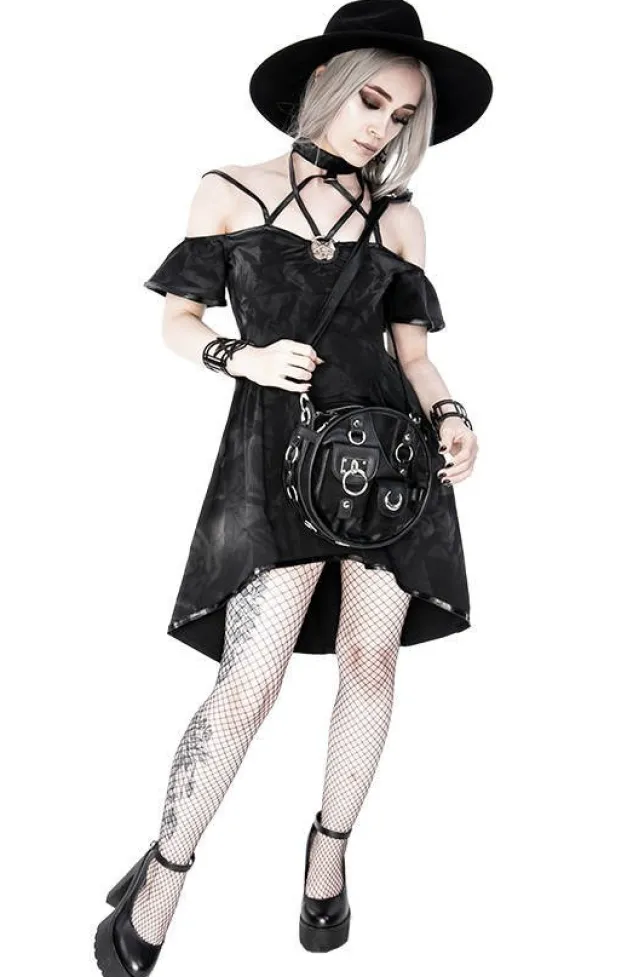 Restyle Pentagram Choker Tunic Gothic Dress with harness