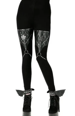 Restyle PENTAGRAM HARNESS LEGGINGS cotton