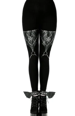 Restyle PENTAGRAM HARNESS LEGGINGS cotton