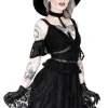 Restyle Pentagram Lace Dress with collar