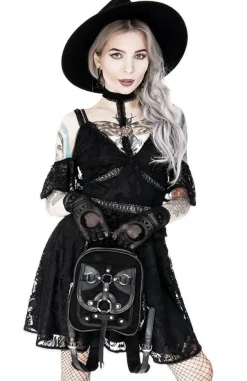 Restyle Pentagram Lace Dress with collar