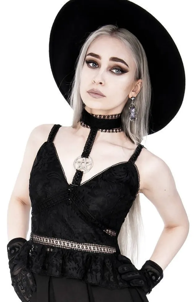 Restyle Pentagram Lace Top