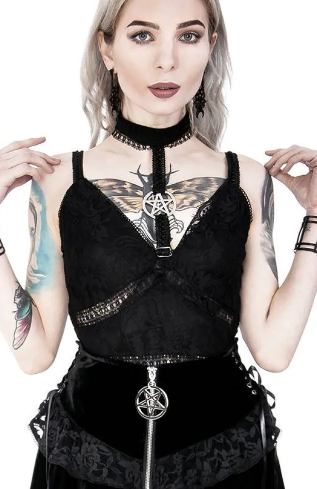 Restyle Pentagram Lace Top
