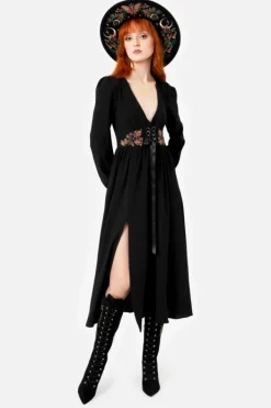 Restyle POISONED PETAL MIDI DRESS