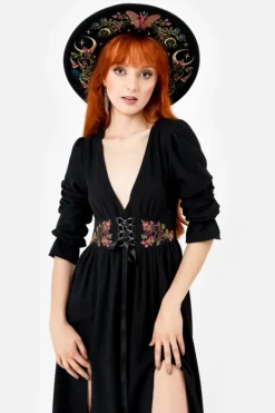 Restyle POISONED PETAL MIDI DRESS