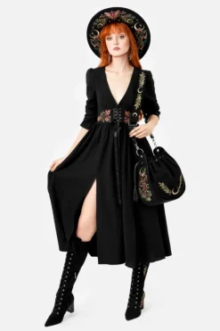 Restyle POISONED PETAL MIDI DRESS