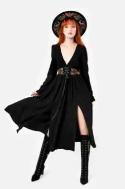Restyle POISONED PETAL MIDI DRESS