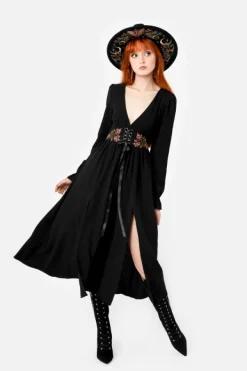 Restyle POISONED PETAL MIDI DRESS