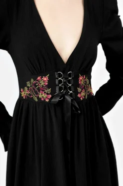 Restyle POISONED PETAL MIDI DRESS