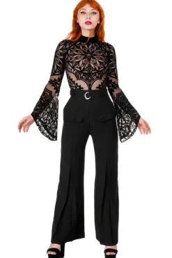 Restyle ROSARIUM BODYSUIT Body with a gothic rosette