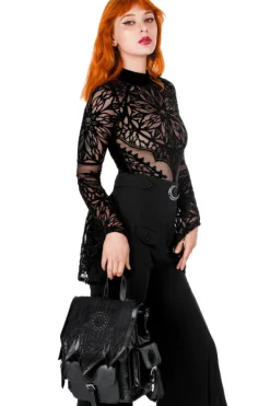 Restyle ROSARIUM BODYSUIT Body with a gothic rosette