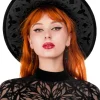 Restyle ROSARIUM LASER CUT HAT, cathedral wide brim hat
