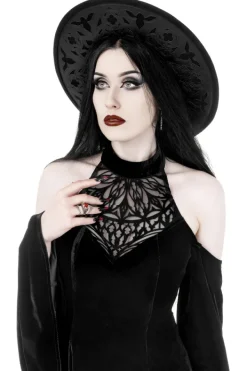 Restyle ROSARIUM LASER CUT HAT, cathedral wide brim hat